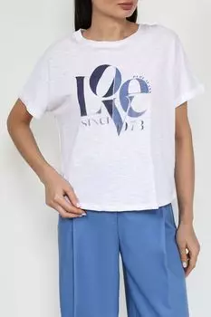 Футболка хлопковая с принтом PEPE JEANS