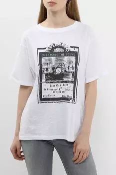 Футболка хлопковая с принтом PEPE JEANS