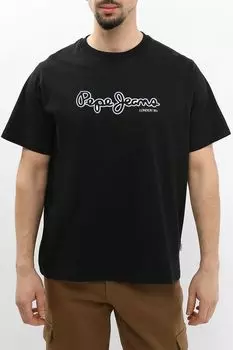 Футболка хлопковая с принтом PEPE JEANS