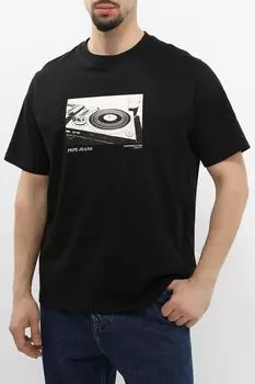 Футболка хлопковая с принтом PEPE JEANS