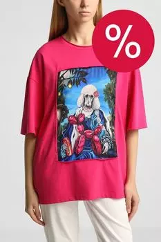 Футболка хлопковая с принтом Пудель ARTOGRAPH