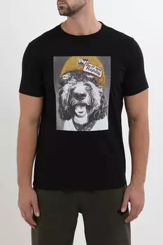 Футболка хлопковая с принтом Replay