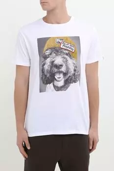 Футболка хлопковая с принтом Replay