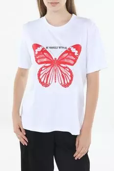 Футболка хлопковая с принтом Rinascimento