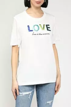 Футболка хлопковая с принтом s.Oliver