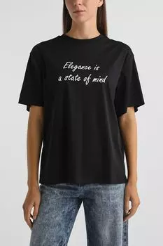 Футболка хлопковая с принтом SABRINA SCALA