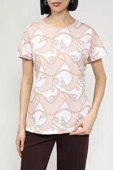 Футболка хлопковая с принтом SABRINA SCALA