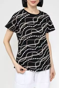 Футболка хлопковая с принтом SABRINA SCALA