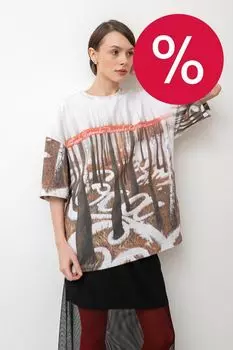 Футболка хлопковая с принтом Сибирский пейзаж ARTOGRAPH