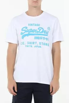 Футболка хлопковая с принтом Superdry