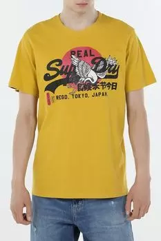 Футболка хлопковая с принтом Superdry