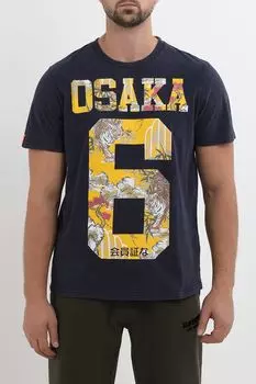 Футболка хлопковая с принтом Superdry