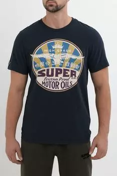 Футболка хлопковая с принтом Superdry