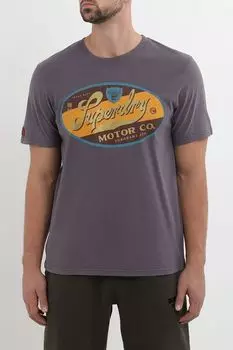 Футболка хлопковая с принтом Superdry