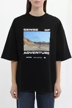 Футболка хлопковая с принтом The Couture Club