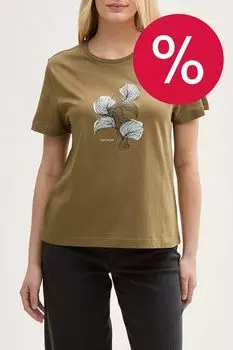 Футболка хлопковая с принтом TOM TAILOR