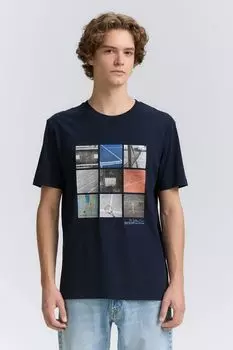 Футболка хлопковая с принтом TOM TAILOR