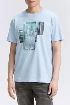 Футболка хлопковая с принтом TOM TAILOR