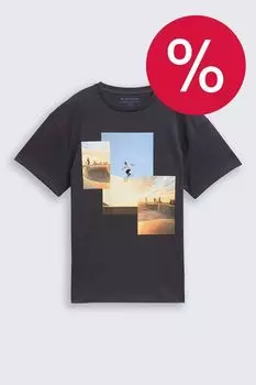 Футболка хлопковая с принтом TOM TAILOR