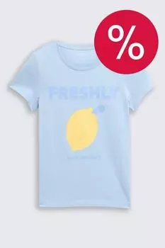 Футболка хлопковая с принтом TOM TAILOR