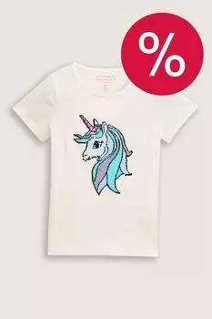 Футболка хлопковая с принтом TOM TAILOR