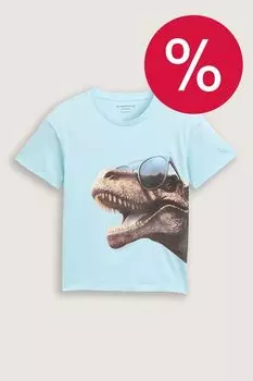 Футболка хлопковая с принтом TOM TAILOR