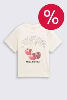 Футболка хлопковая с принтом TOM TAILOR