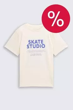 Футболка хлопковая с принтом TOM TAILOR