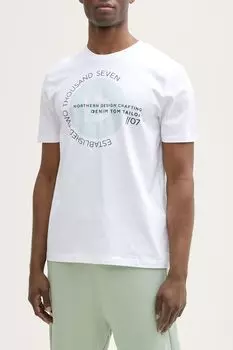 Футболка хлопковая с принтом TOM TAILOR