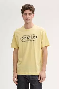 Футболка хлопковая с принтом TOM TAILOR