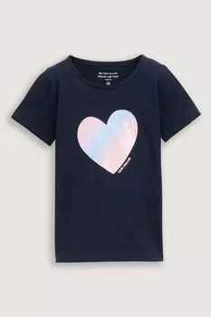 Футболка хлопковая с принтом TOM TAILOR