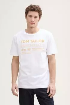 Футболка хлопковая с принтом TOM TAILOR
