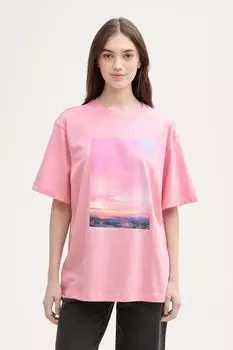 Футболка хлопковая с принтом TOM TAILOR