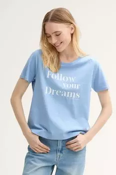 Футболка хлопковая с принтом TOM TAILOR