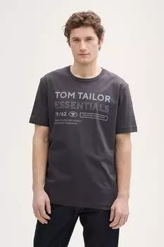 Футболка хлопковая с принтом TOM TAILOR