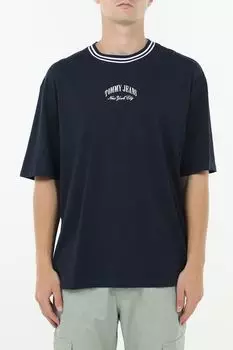 Футболка хлопковая с принтом Tommy Jeans