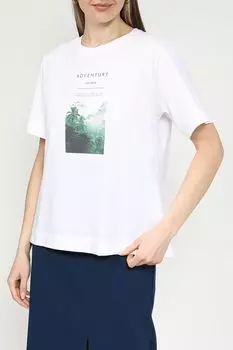 Футболка хлопковая с принтом UNQ