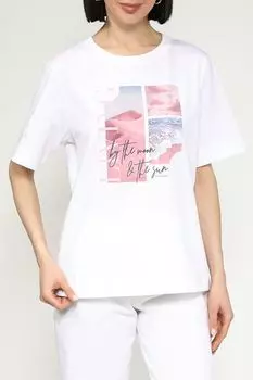 Футболка хлопковая с принтом UNQ