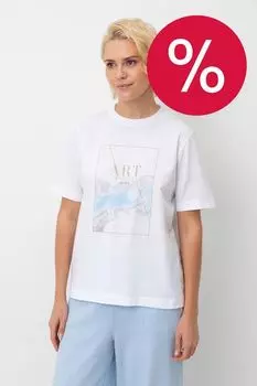 Футболка хлопковая с принтом VERY NEAT