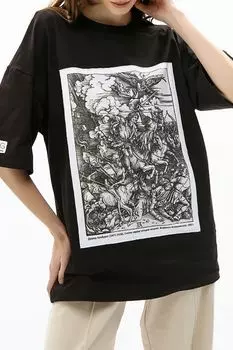 Футболка хлопковая с принтом Всадники Апокалипсиса ARTOGRAPH