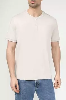 Футболка хлопковая с пуговицами Esprit Casual