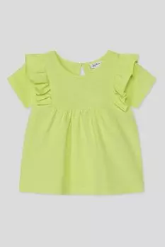 Футболка хлопковая с рюшами Fagottino