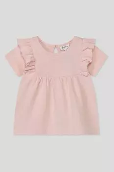 Футболка хлопковая с рюшами Fagottino