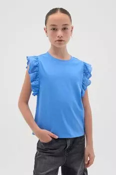 Футболка хлопковая с рюшами OVS