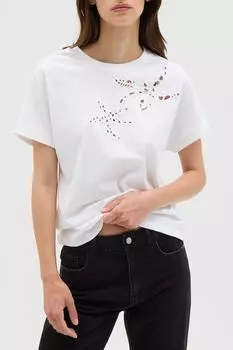 Футболка хлопковая с шитьем OVS