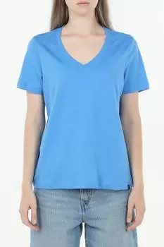 Футболка хлопковая с V-вырезом Piombo