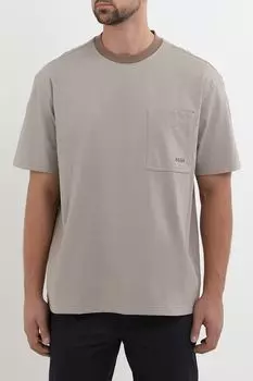 Футболка хлопковая свободного кроя BOSS