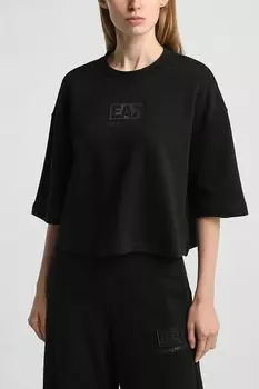 Футболка хлопковая свободного кроя Ea7