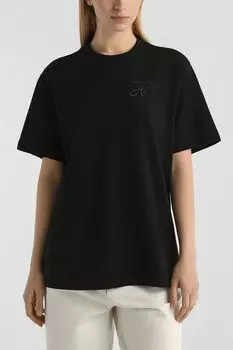 Футболка хлопковая свободного кроя HUGO