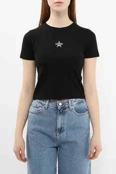 Футболка хлопковая укороченная Guess Jeans